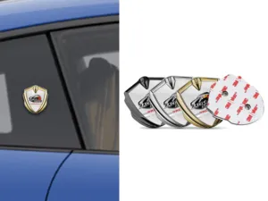 Metall Kuppel Abzeichen Design Fokussiert Schick